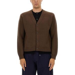 JW ANDERSON Men's Button-Up Cardigan Men BROWN Sweaters & Cardigans